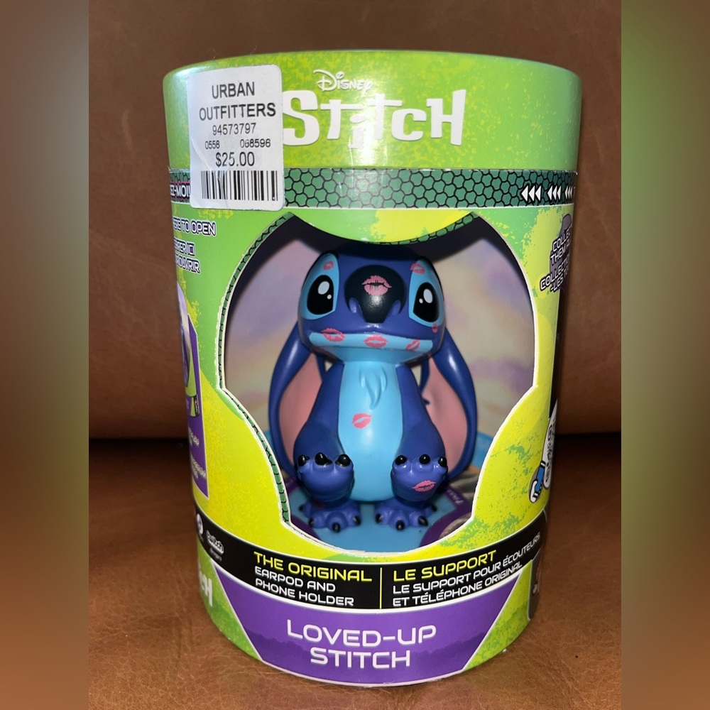 Disney Stitch Loved-Up Phone and Earbud Case Holder NEW NWT NIB